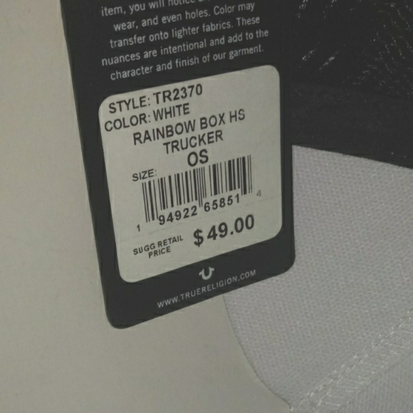 TRUE RELIGION SNAPBACK PRIDE RAINBOW TRUCKER HAT - Picture 5 of 6